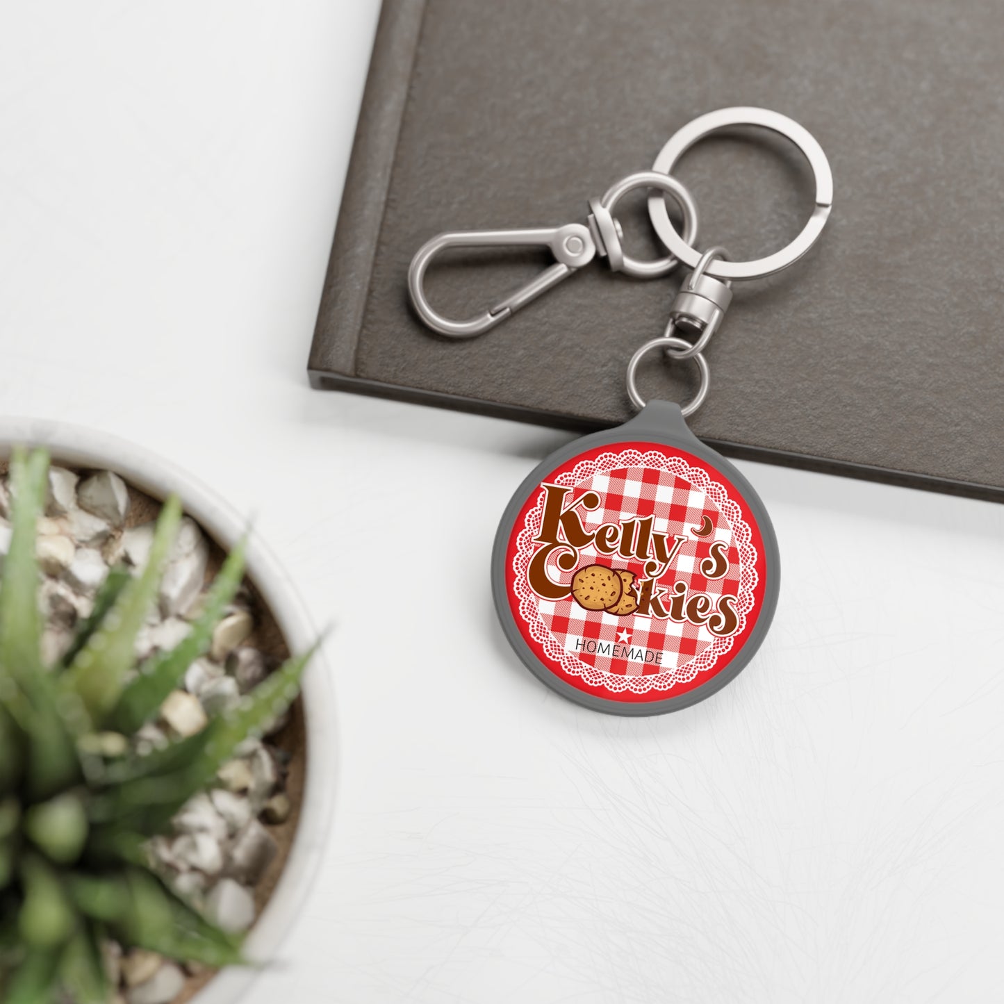 Porte-clé métallique Kelly’s Cookies – Accessoire stylé et résistant